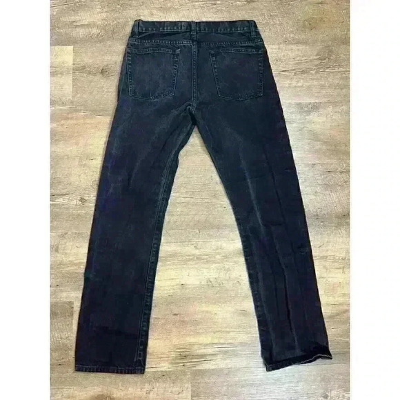 Peter Manning Johnny Men's Black Distressed Jeans 30X30 5 Pocket Grunge - Picture 6 of 10